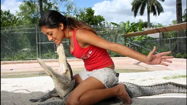 Ea este imblanzitoarea de crocodili