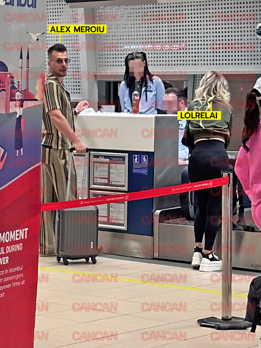 Actrița de la Antena 1 și stomatologul Alex Meroiu, la aeroport