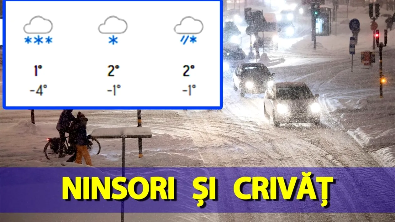 Decembrie cu ninsori și crivăț! Meteorologii Accuweather anunță cum va fi vremea luna viitoare, în România