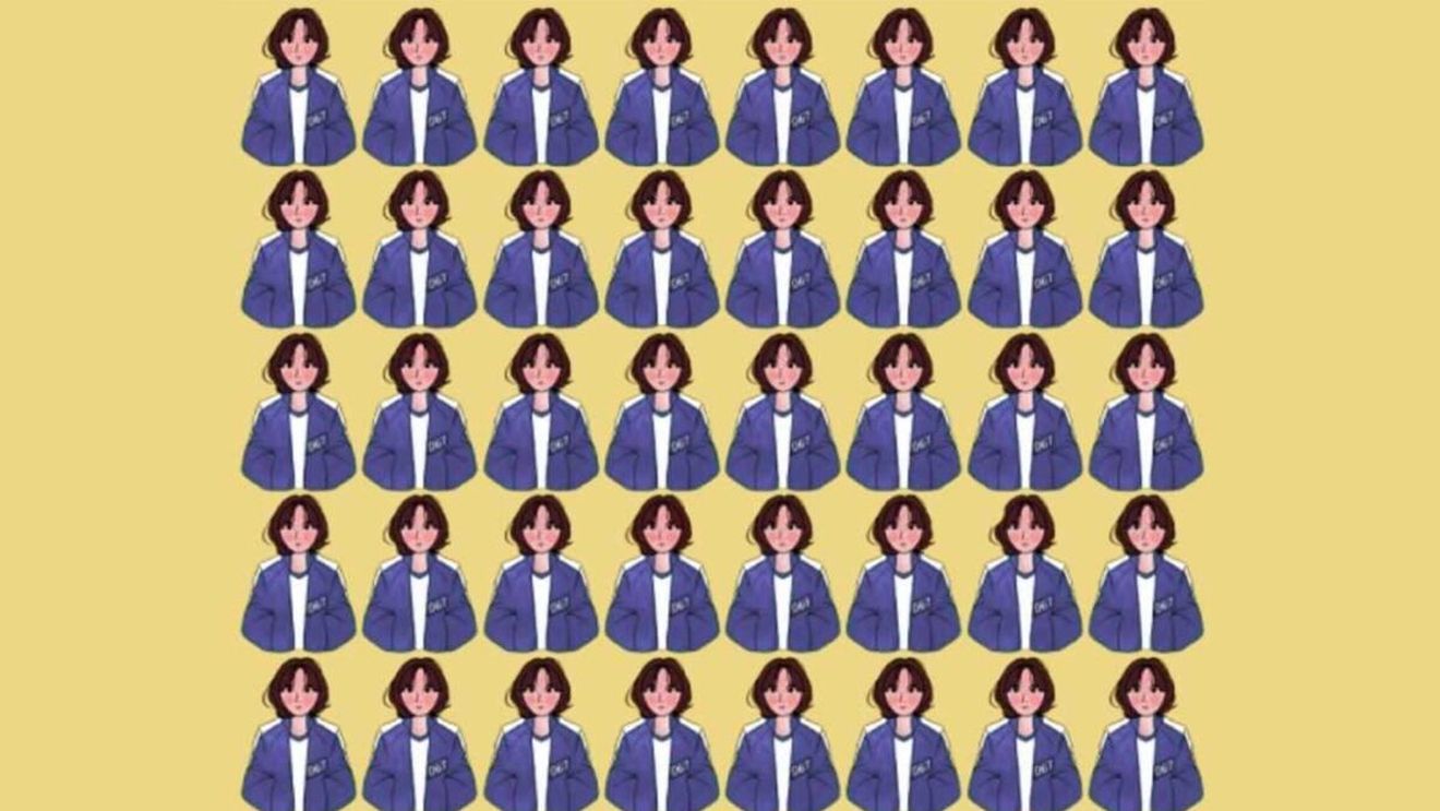 TEST IQ | În imagine apar 40 de femei, dar una este diferită de celelalte! Care?