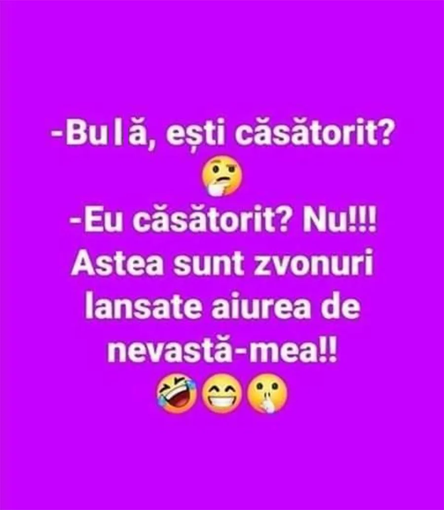 BANC | "Bulă, ești căsătorit?" 