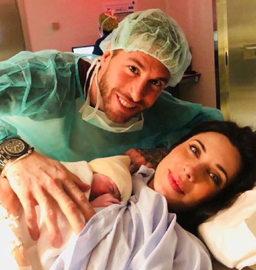 Sergio Ramos, Pilar Rubio și cel de al treilea fiu al lor