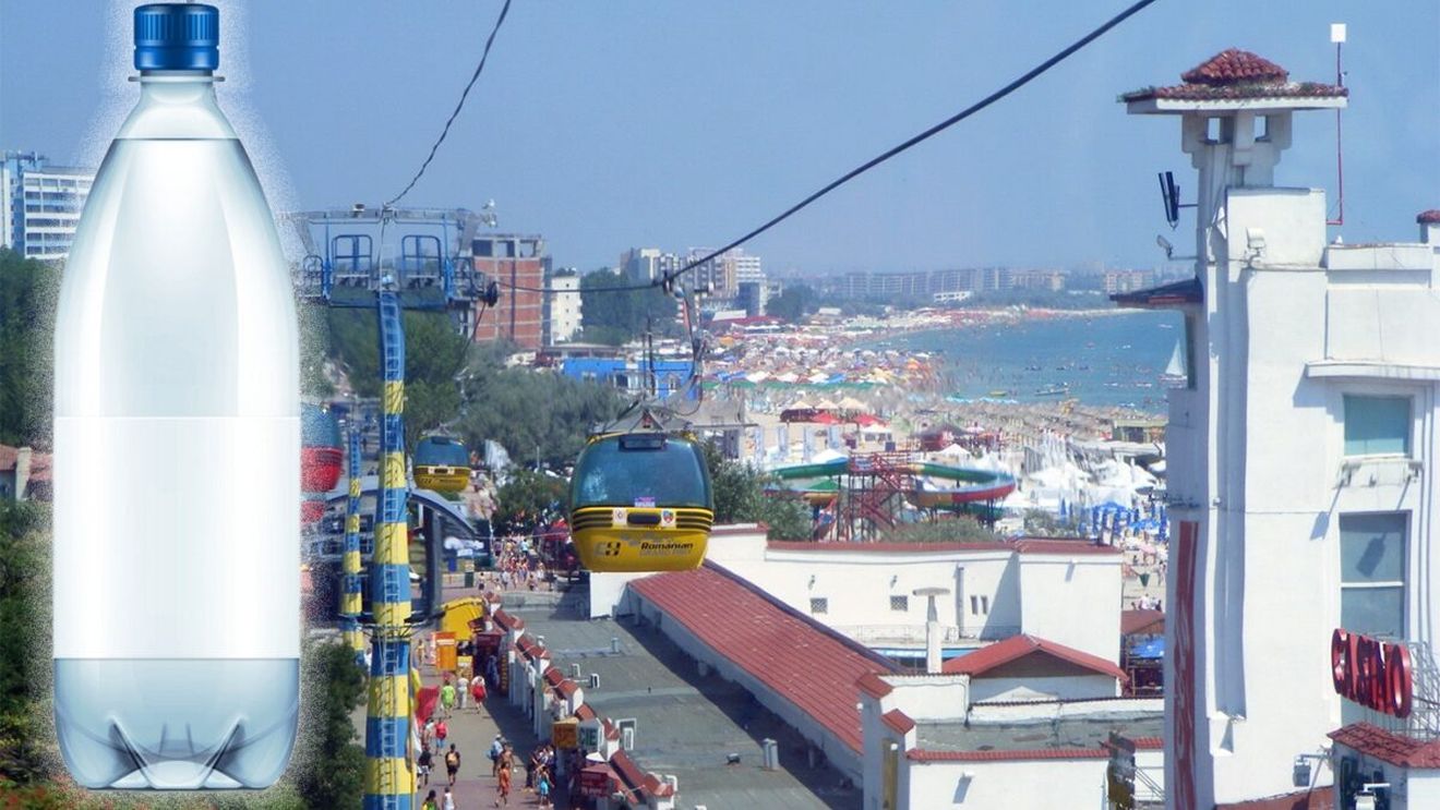 Cu cât se vinde o sticlă de apă plată în Mamaia, acum, în pre-sezon. E de 3 ori mai scumpă ca în București!