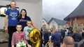 Imaginile durerii de la înmormântarea familiei din Suceava, ucisă de un șofer de TIR