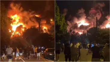Incendiu violent în București. ISU a emis Ro-Alert din cauza fumului