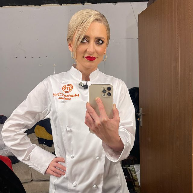 Gabriela Dima: "Finala a durat 23 de ore, am ajuns la 9 dimineața la filmări și am intrat la proba de desert, care era proba decisivă între mine și celălalt concurent, la 5 dimineața!" (Foto: Instagram)