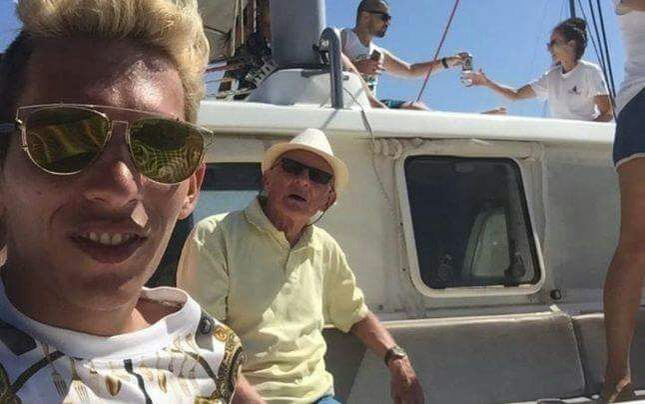 Florinel şi soţul lui, înainte de despărţire