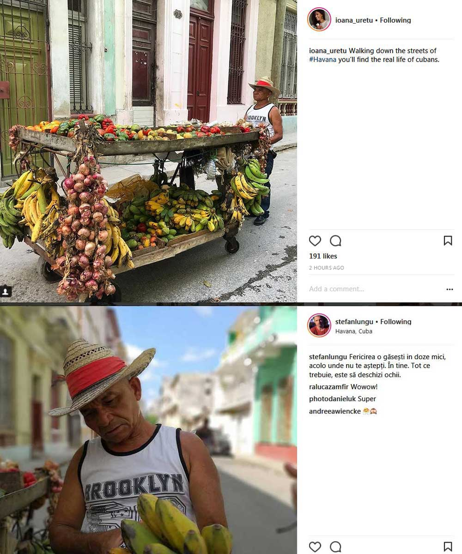 Ștefan Lungu și Ioana Uretu au postat aproape aceleași fotografii pe Instagram