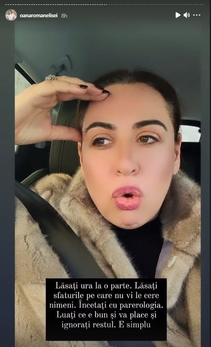 Oana Roman nu a mai răbdat și a cedat nervos: “Încetați cu obsesiile și ideile preconcepute”