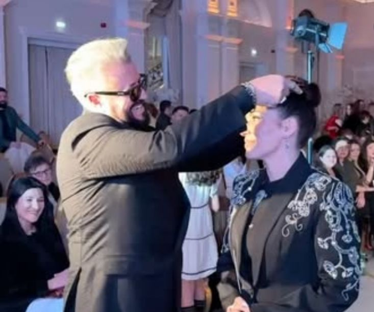 Cătălin Botezatu a încoronat-o pe Celia. sursă - social media.