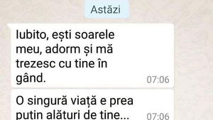 BANC | "Iubito, ești soarele meu, adorm și mă trezesc cu tine în gând"
