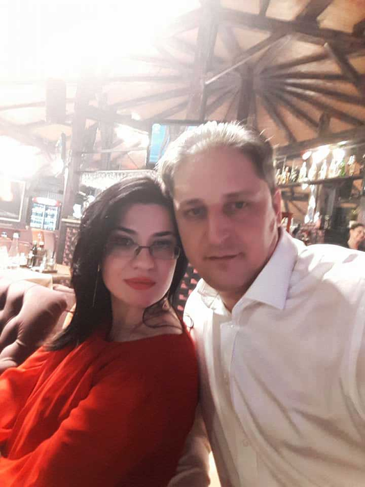 Geanina Terceanu și soțul ei, care a denunțat-o