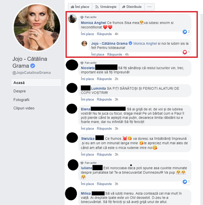 Jojo, îngenuncheată de durere după moartea bunicii sale: “El e umărul pe care plâng”