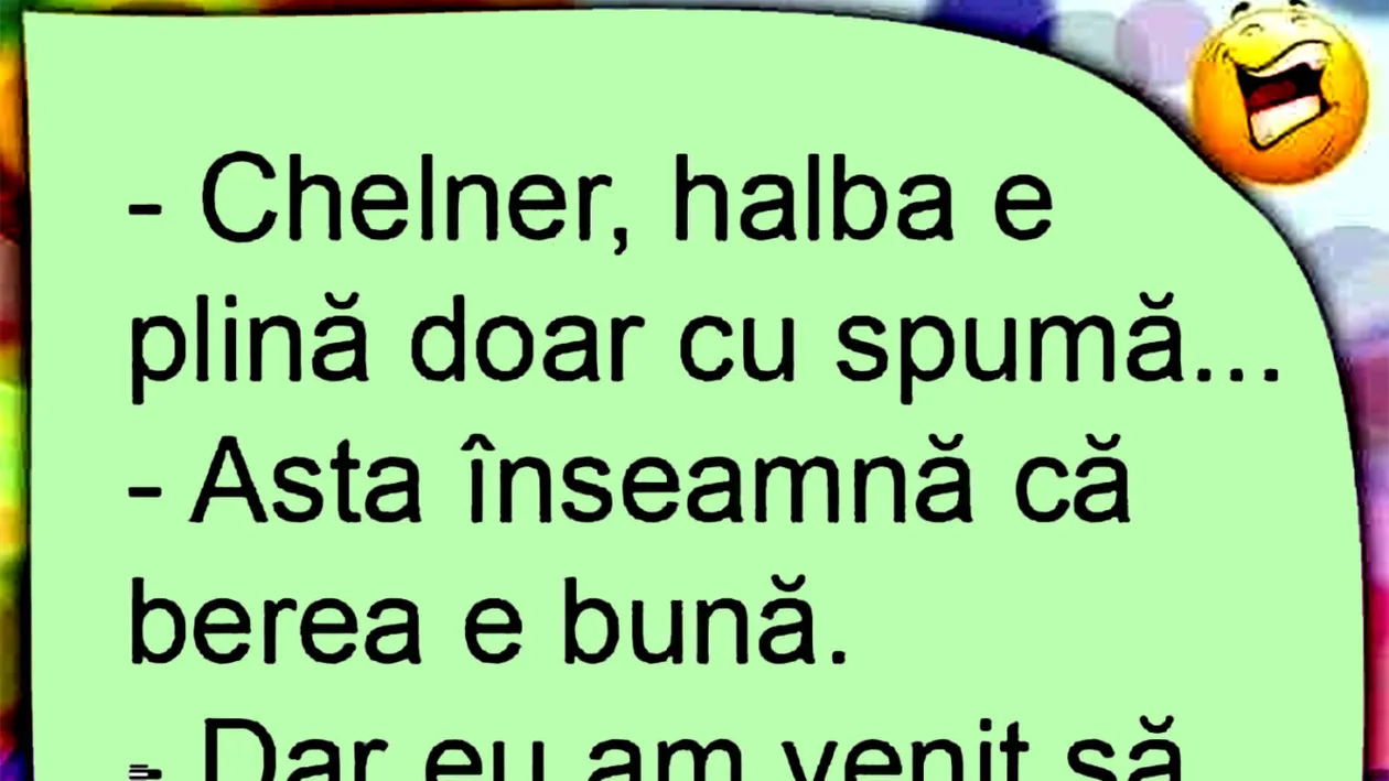 BANCUL ZILEI | Chelnerul și clientul nemulțumit