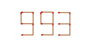 Test IQ exclusiv pentru genii | Eliminați 3 chibrituri pentru a obține din 993 cel mai mic număr cu putință