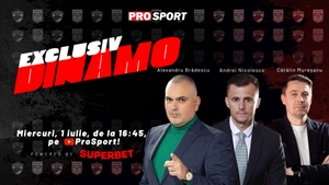 EXCLUSIV DINAMO, azi de la 16:45. Ediție specială: Andrei Nicolescu vine în emisiune și anunță ce transferuri mai face Dinamo!