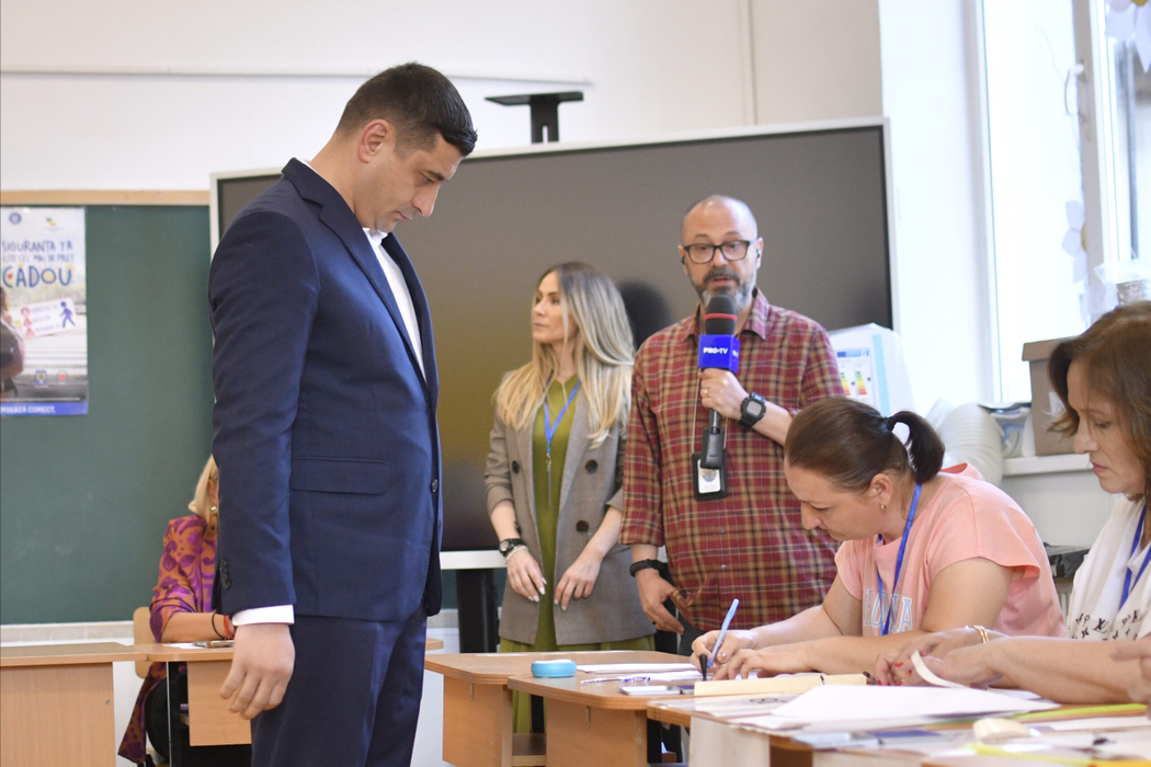 George Simion și Călin Georgescu, împreună la vot! Primele declarații: ”Să facem dreptate pentru România”