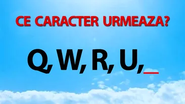 Testul IQ la care și geniile greșesc | Ce caracter urmează în seria: Q, W, R, U?