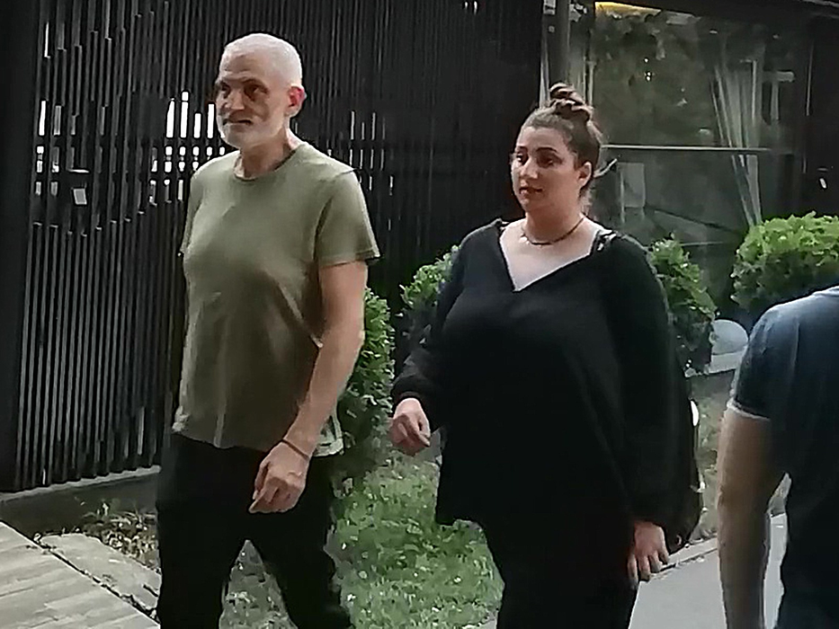 Damian Drăghici, alături de viitoarea soţie