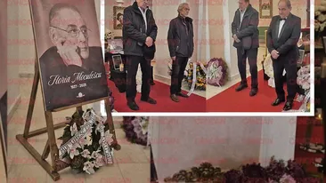 Imaginile durerii de la priveghiul lui Horia Moculescu. O mână de oameni i-au adus un ultim omagiu