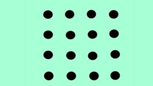 Test IQ doar pentru genii | Poți uni toate cele 16 puncte, fără a ridica pixul de pe hârtie, prin 6 linii drepte?