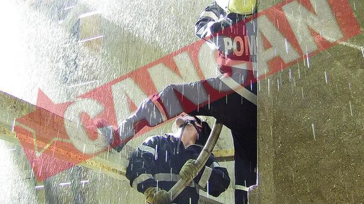 A incendiat un bloc din cauza viespilor