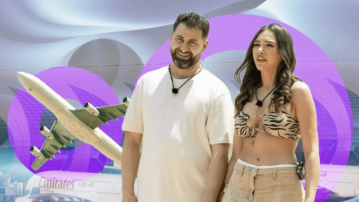 Suma uriașă pe care Iustina și Cornel de la Insula Iubirii au plătit-o, ca să plece din Dubai: „Am zburat 8 ore, în loc de 5 ore jumătate”