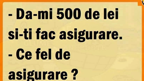 BANCUL ZILEI | Asigurare de 500 de lei