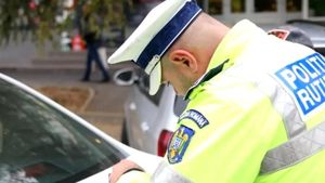 Polițiști opriți de polițiști, în Galați. Situația neobișnuită surprinsă în trafic