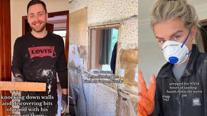 Cuplul din imagine a cumpărat o casă veche de peste 50 de ani. Ce au descoperit tinerii într-un beci secret