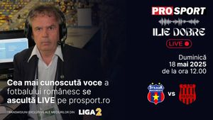 Ilie Dobre comentează LIVE pe ProSport.ro meciul Steaua – C.S.M. Reșița, duminică, 18 mai 2025, de la ora 12.00