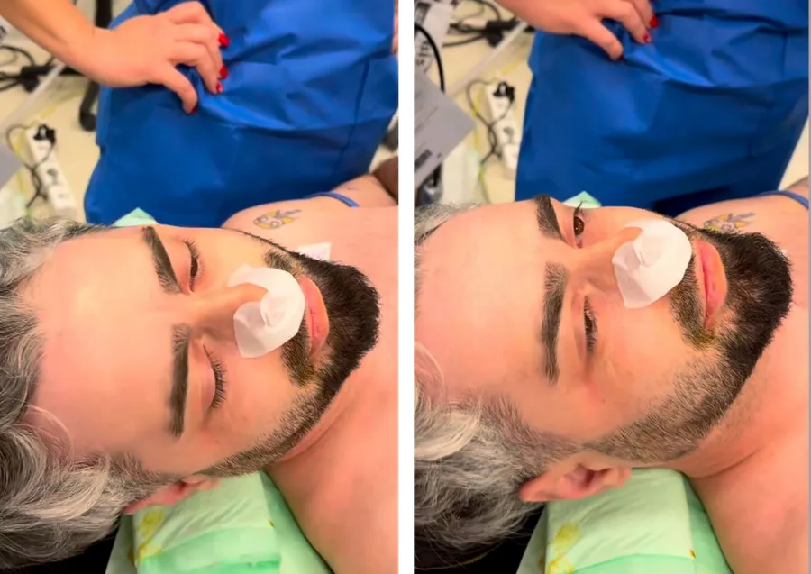 Radu Bucălae, pe patul de spital. Sursă foto: Instagram