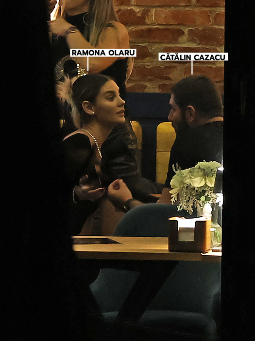 Ramona Olaru a ajuns la petrecerea dată de Dani Oțil alături de Cătălin Cazacu (Foto: CANCAN.RO)
