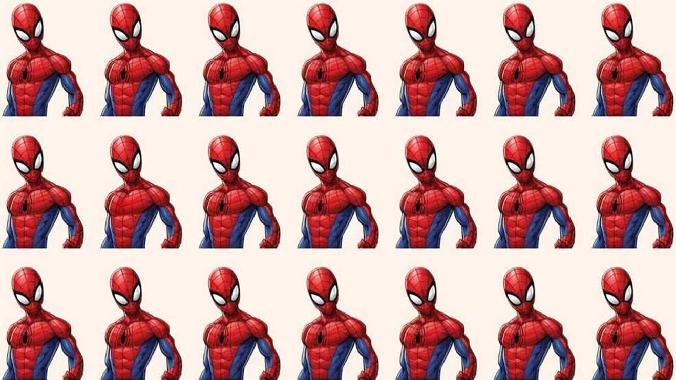 Testul IQ la care doar 2% răspund corect | Care dintre acești 21 de Oameni Păianjen este diferit?