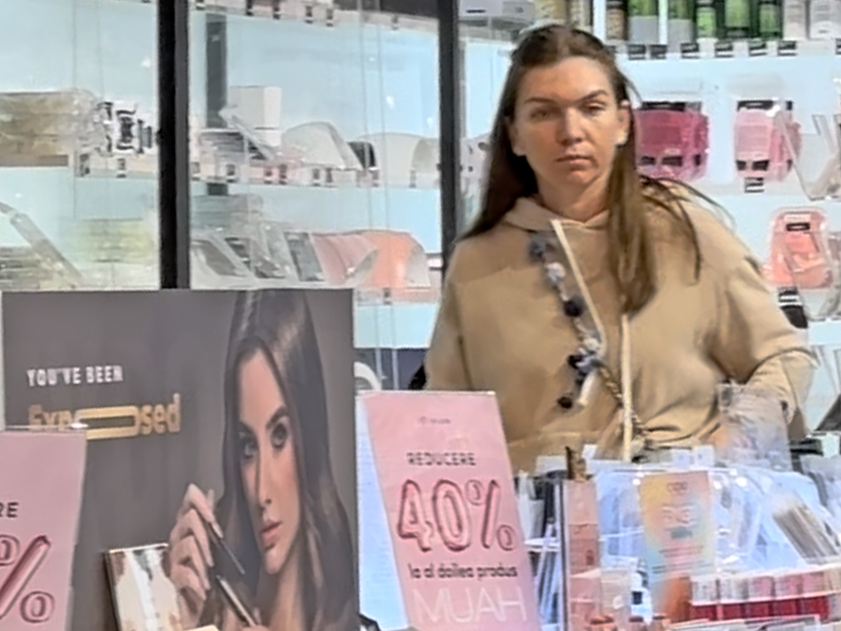 Simona Halep nu pare deloc în apele ei