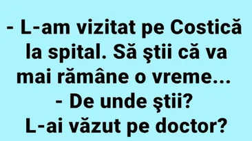 BANC | L-am vizitat pe Costică la spital