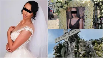 Imaginile durerii de la înmormântarea lui Beatrice, tânăra care a murit după ce a fost diagnosticată cu o formă rară de cancer