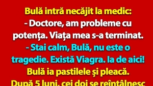 BANC | Bulă intră necăjit la medic: "Doctore, am probleme cu potența"