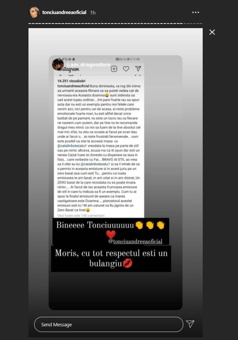 Daniel Niculescu l-a atacat pe Maurice Munteanu și s-a plâns la Bravo, ai stil! Gestul făcut de Andreea Tonciu după ce soțul ei l-a avertizat pe jurat să spună adevărul despre Alexandra Ungureanu