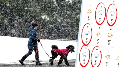 Orașele din România în care ninge în martie și aprilie. București e pe lista meteorologilor Accuweather