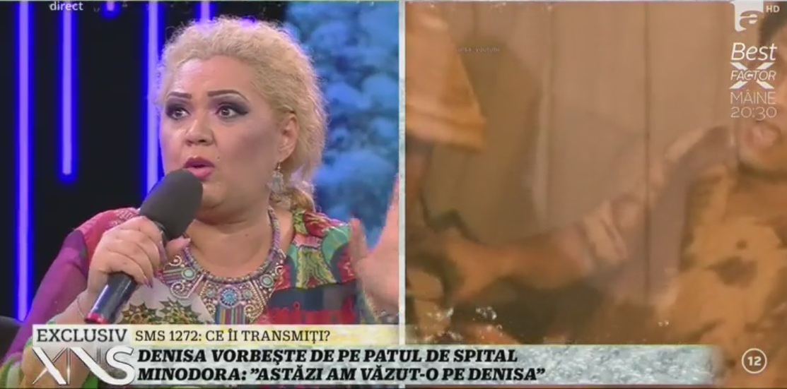 Minodora a răbufnit în platoul lui Capatos, după ce a fost acuzată că îşi face reclamă pe spatele Denisei