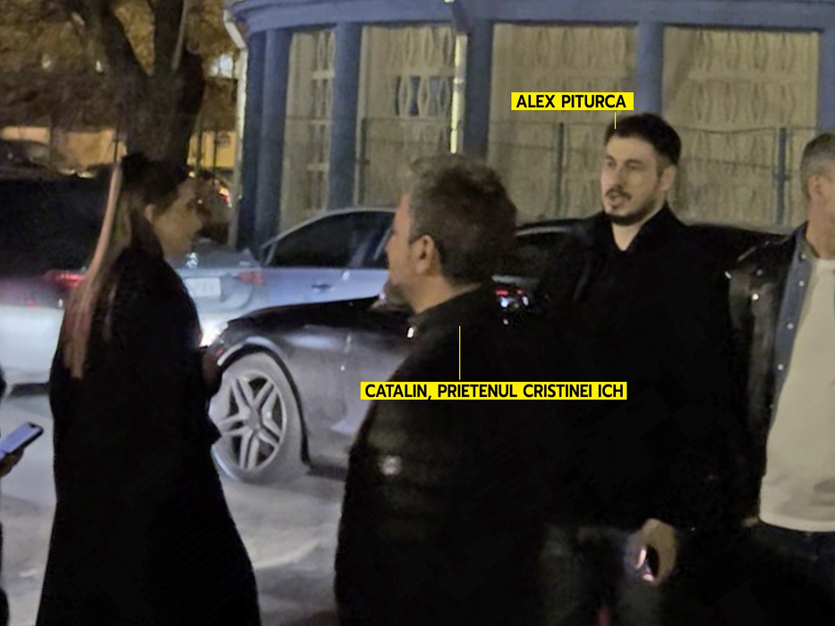 Alex Pițurcă, sub "supravegherea" prietenului Cristinei ICH (Foto: CANCAN.RO)