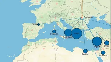 Sigur nu stiai asta! Vezi cu ce populatii sunt inruditi romanii, conform unei noi harti genetice!
