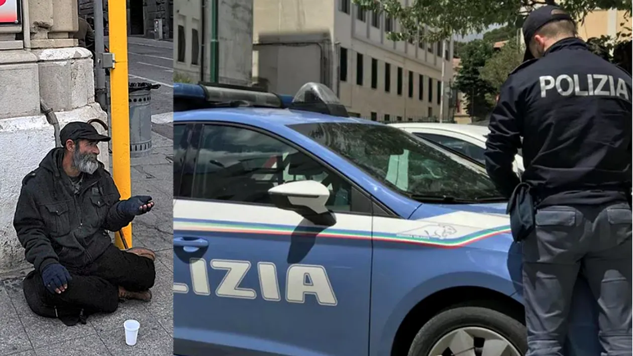 Ce a făcut un polițist italian când a descoperit că un cerșetor român furase de la el. Gestul a impresionat pe toată lumea