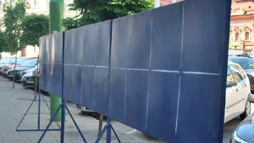 O femeie din Bistrita a fost amendata de Politie dupa ce fiul ei de zece ani a mazgalit afise electorale!