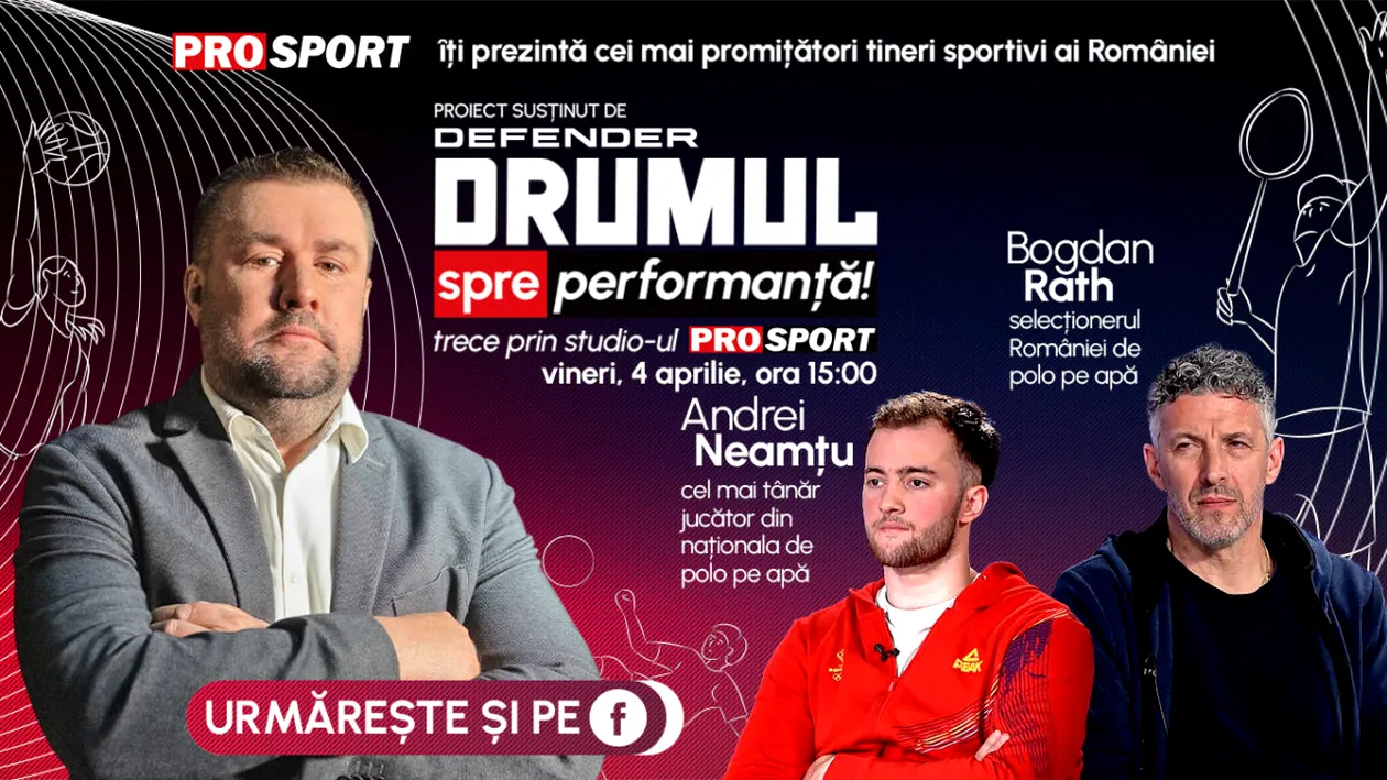 Emisiunea „Drumul spre performanță”, vineri 4 aprilie, de la ora 15.00. Supraviețuiește disciplina sportivă polo pe apă în România?