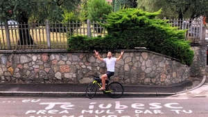 Mihai Morar a descoperit un mesaj în limba română, în vacanță în Italia: ”E singura inscripție în limba română pe care am găsit-o”