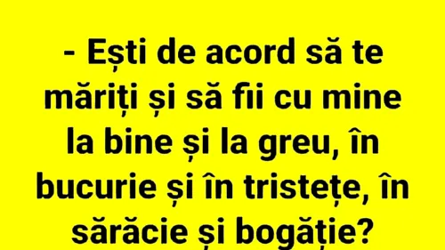 Bancul sfârșitului de săptămână | Cerere în căsătorie