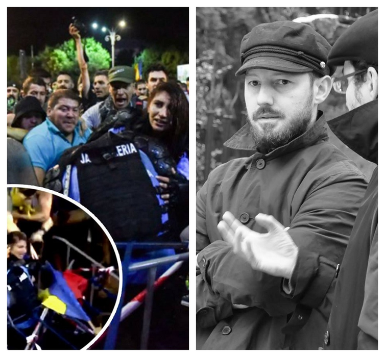 Mihail Bumbeș, protestatarul salvator care a apărat-o pe jandarmeriță de huligani: “O ploaie de pumni şi picioare încasate, eu și toți cei care reușiserăm să facem un baraj viu”