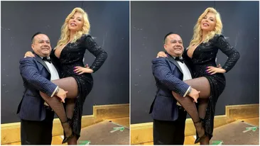 Momentul în care Adrian Minune o sărută pasional pe Loredana: ”Nevasta lui ce a zis?”